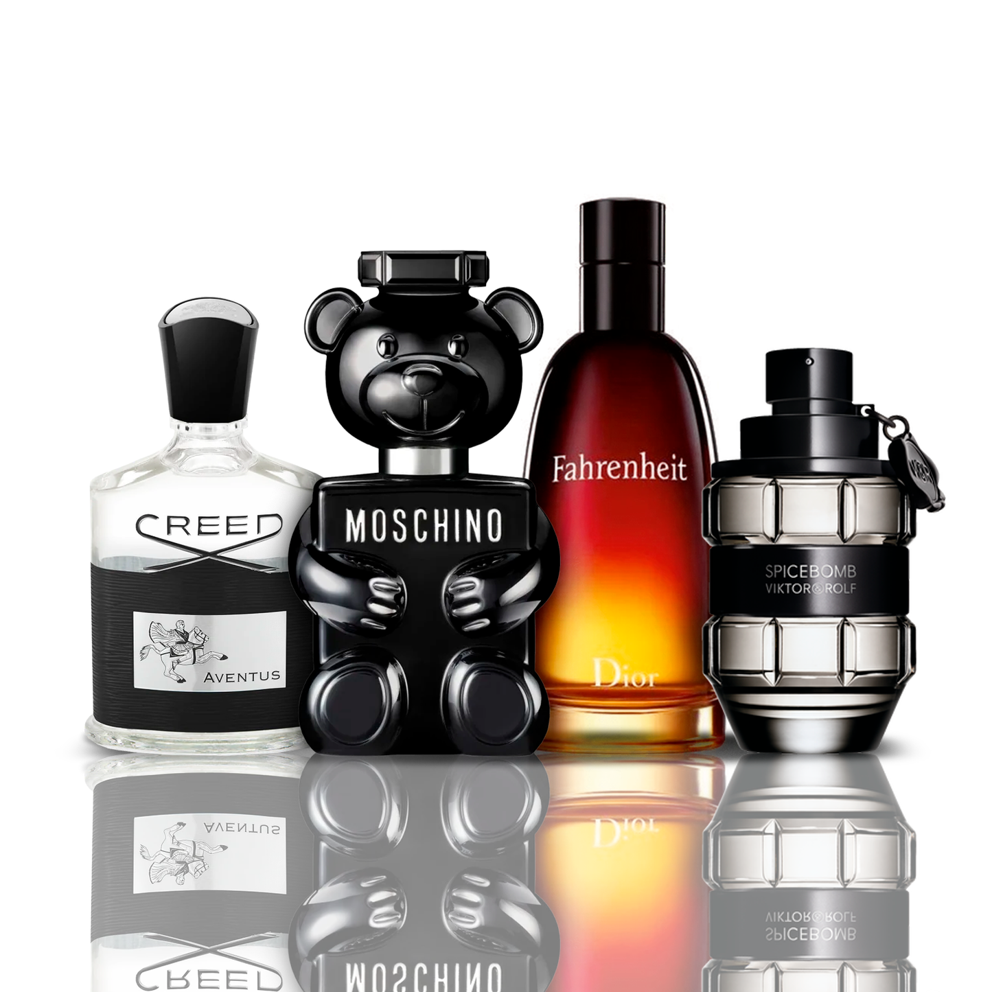 Sada 4 parfémů | Creed Aventus + Fahrenheit + SpiceBomb + Toy Boy Moschino 100 ml